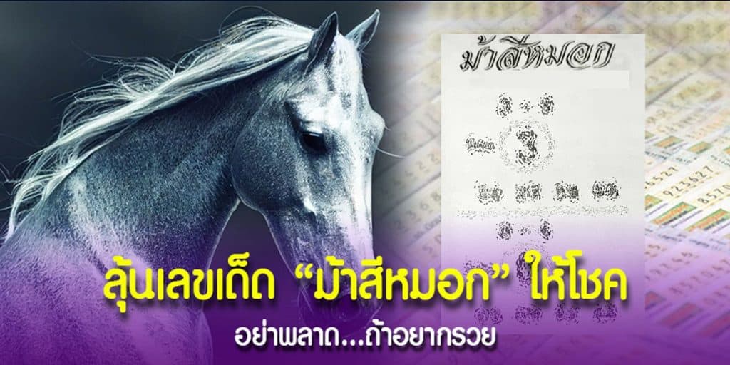 มาแล้ว “ม้าสีหมอก” ควบมาแจกเลขเด็ด คอหวยเตรียมให้พร้อมจดเลขแนวทาง
